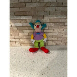 The Simpsons Universal Studios Plush Krusty The Clown Stuffed Animal Toy 11" b28